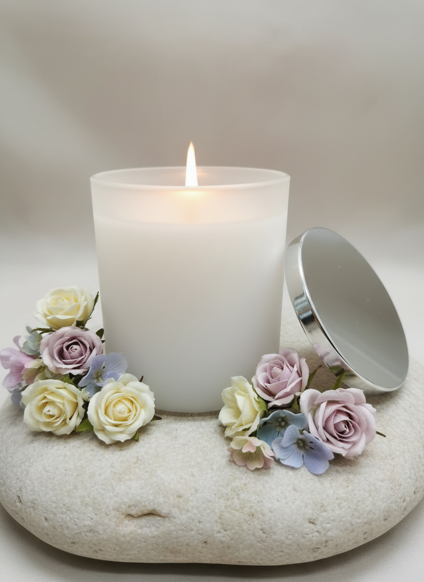 CAMBRIDGE WHITE CANDLE LARGE - VANILLA
