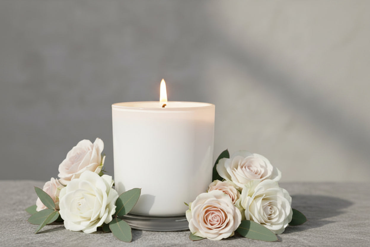 CAMBRIDGE WHITE CANDLE LARGE