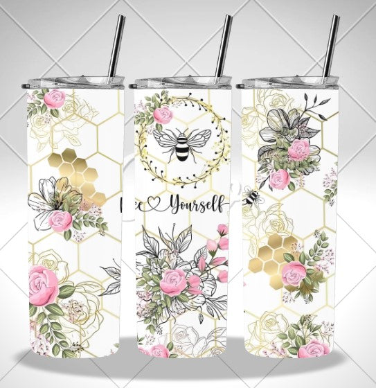 Bee Yourself Pink sublimation print