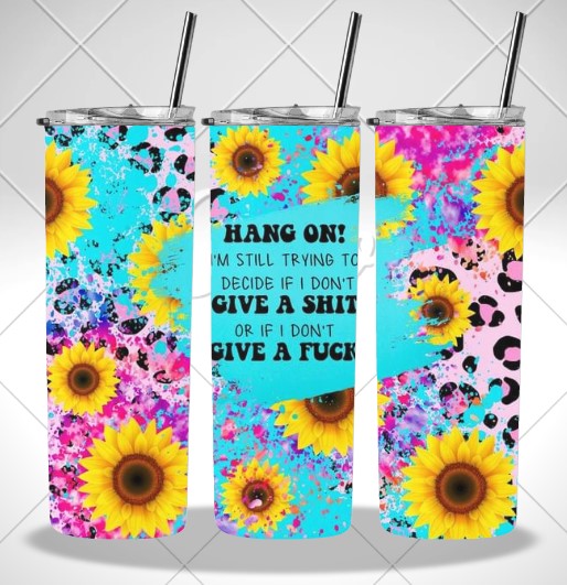 HANG ON DOUBLE WALLED TUMBLER/DRINK BOTTLE
