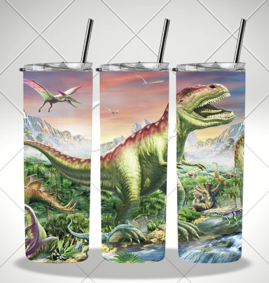 DINOSAUR WALLED TUMBLER/DRINK BOTTLE
