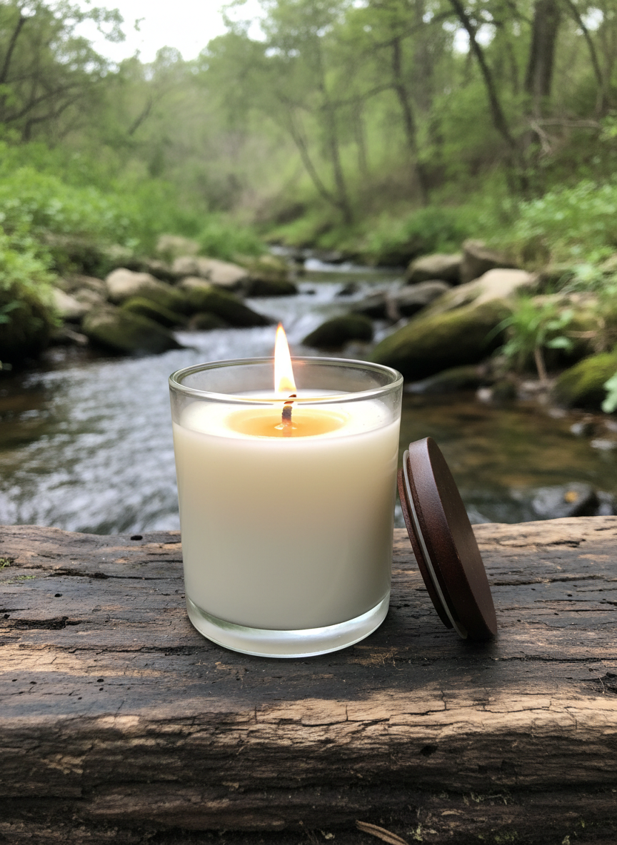 CAMBRIDGE CLEAR CANDLE LARGE WICKLESS