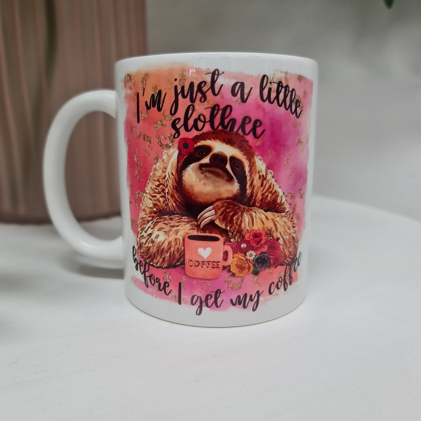 SLOTHEE BEFORE COFFEE COFFEE MUG