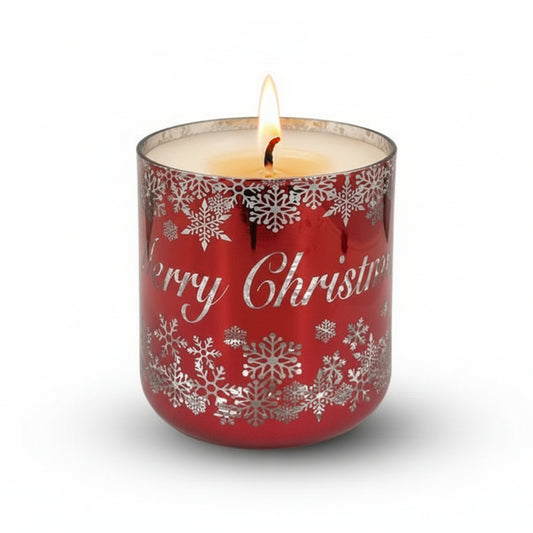 CHRISTMAS VOGUE CANDLE RED/SILVER