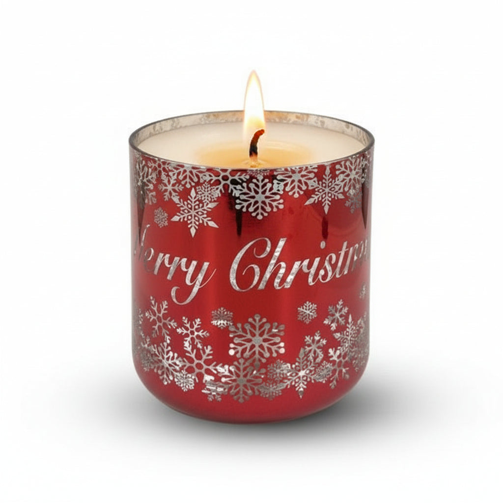 CHRISTMAS VOGUE CANDLE RED/SILVER