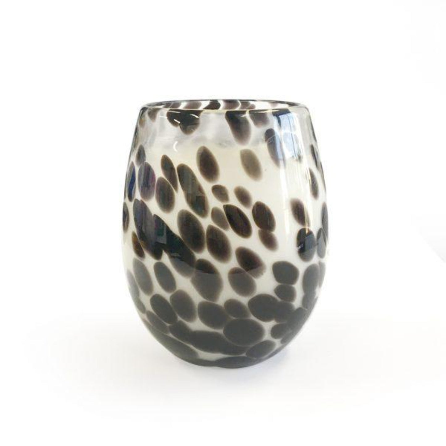 vintage cheetah candle jar