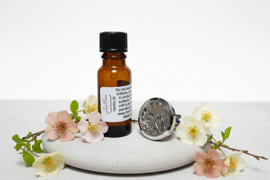 SILVER STAR CAR DIFFUSER WITH 10ML FRAGRANCE OIL DROPPER
