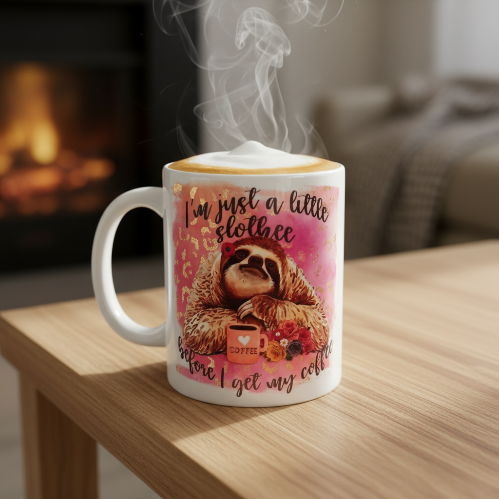 SLOTHEE BEFORE COFFEE COFFEE MUG