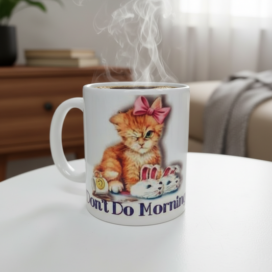 DONT DO MORNINGS COFFEE MUG
