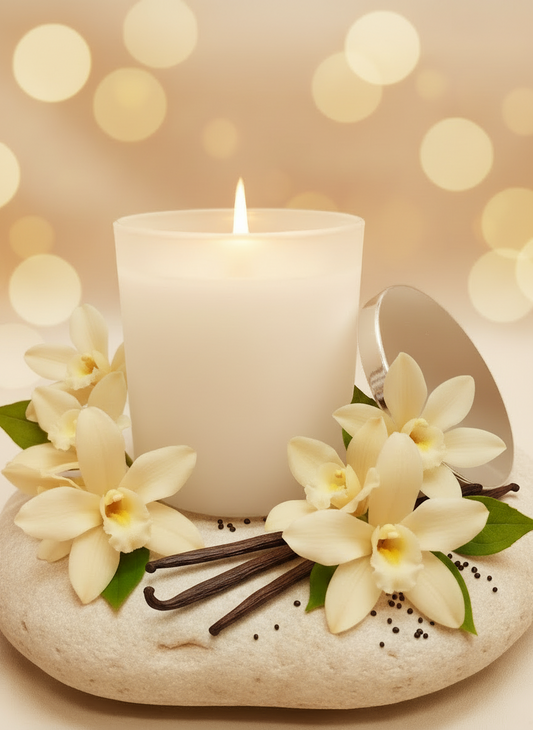 CAMBRIDGE WHITE CANDLE LARGE - VANILLA