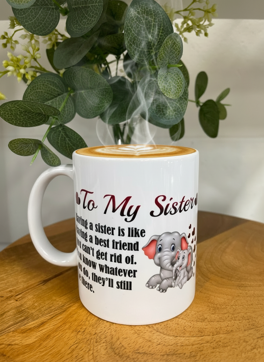 SISTER ELEPHANT MUG