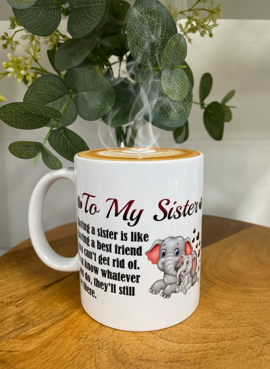 SISTER ELEPHANT MUG