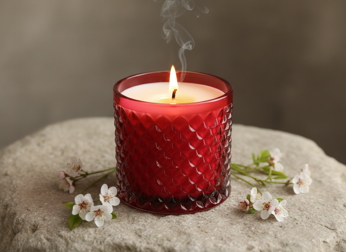 ROYAL RED CANDLE LARGE