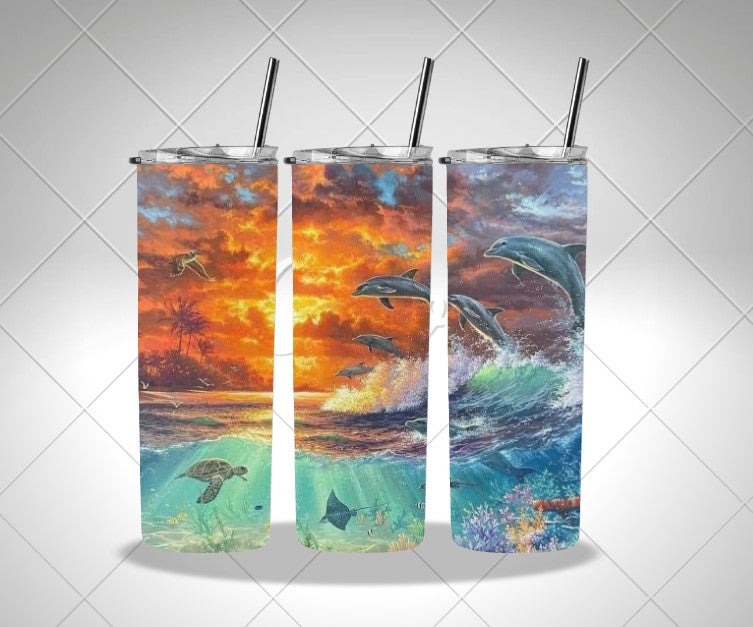 Ocean Sunset sublimation print