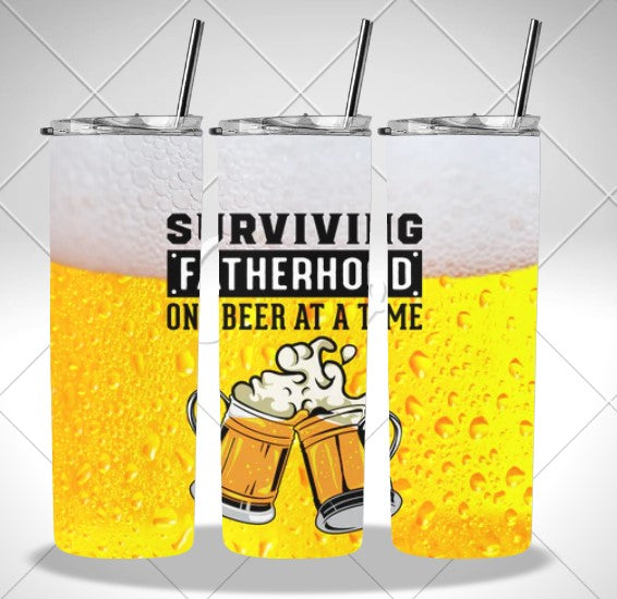 Surviving Fatherhood Beer sublimation print