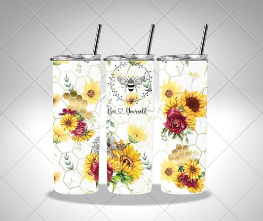 Bee Yourself Yellow sublimation print