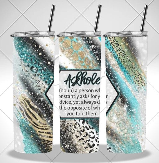 Askhole sublimation print