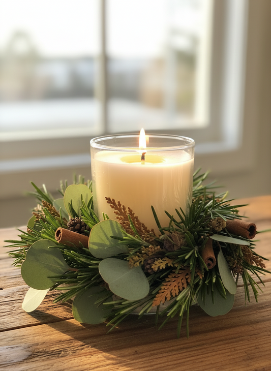 CAMBRIDGE CLEAR CANDLE LARGE - AUSTRALIANA