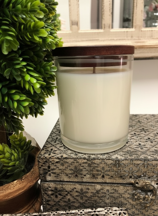 CAMBRIDGE CLEAR CANDLE LARGE WICKLESS