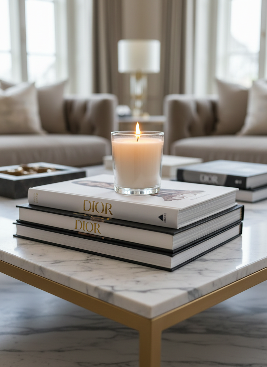 CAMBRIDGE CLEAR CANDLE LARGE - GARDENIA