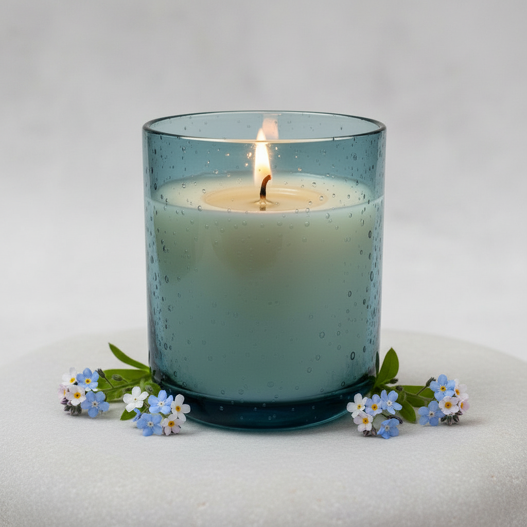 VOGUE BUBBLE BLUE CANDLE LARGE