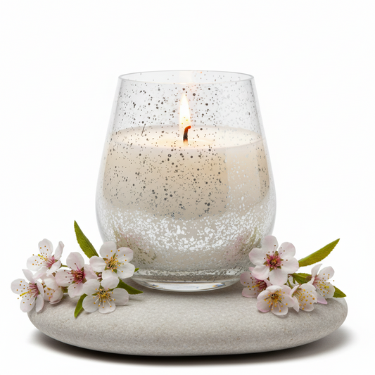 RENEE SILVER CANDLE JUMBO