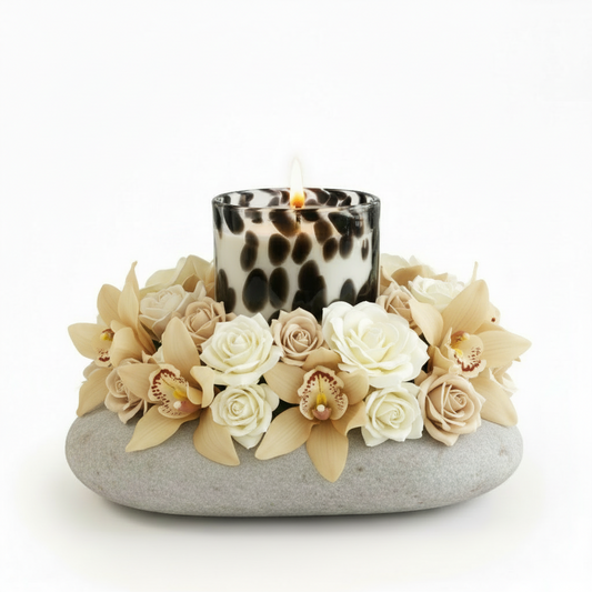 VOGUE CHEETAH CANDLE LARGE - VANILLA