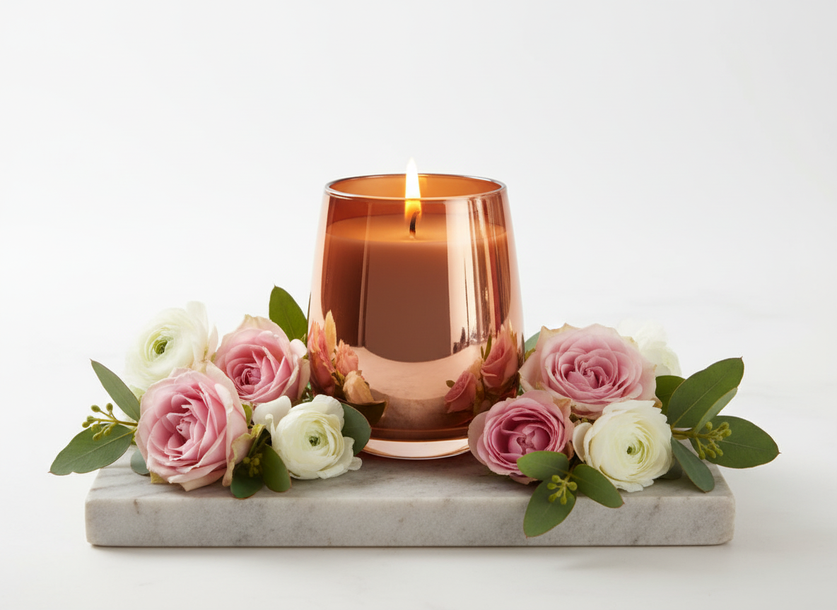 RENEE COPPER CANDLE SMALL