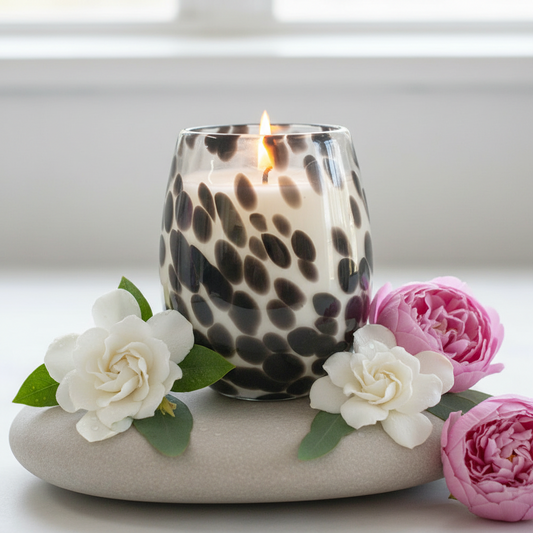 VINTAGE CHEETAH CANDLE JAR