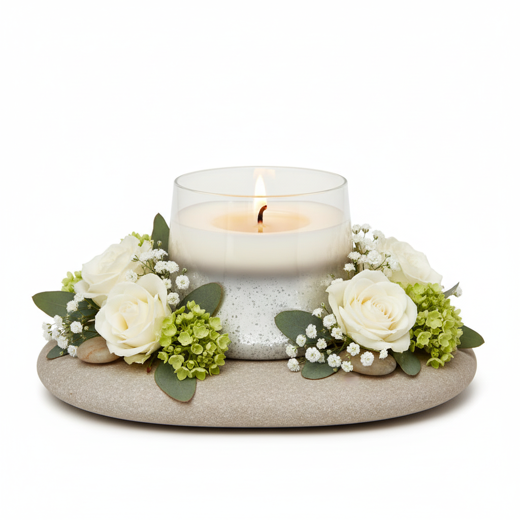 OMG WHITE / SILVER CANDLE