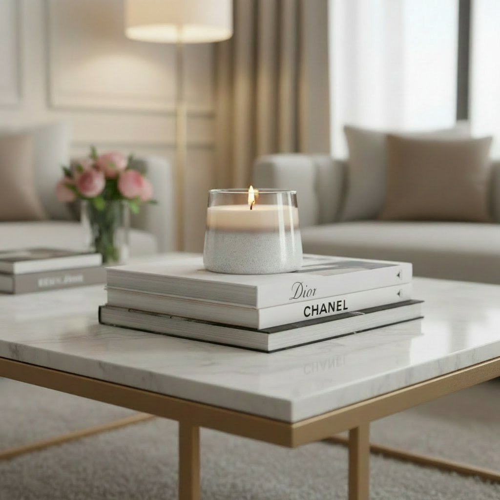 OMG WHITE / SILVER CANDLE