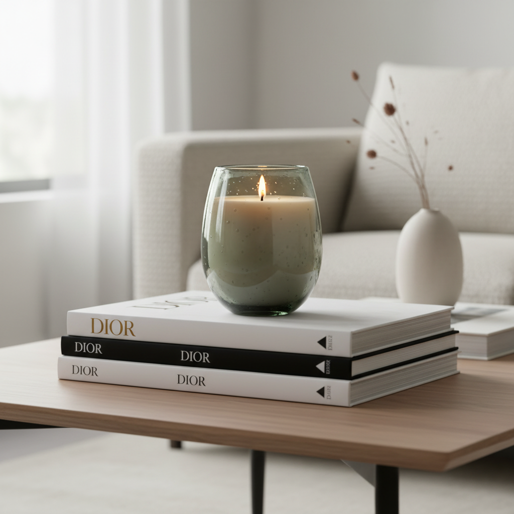 VINTAGE BUBBLE GREY CANDLE