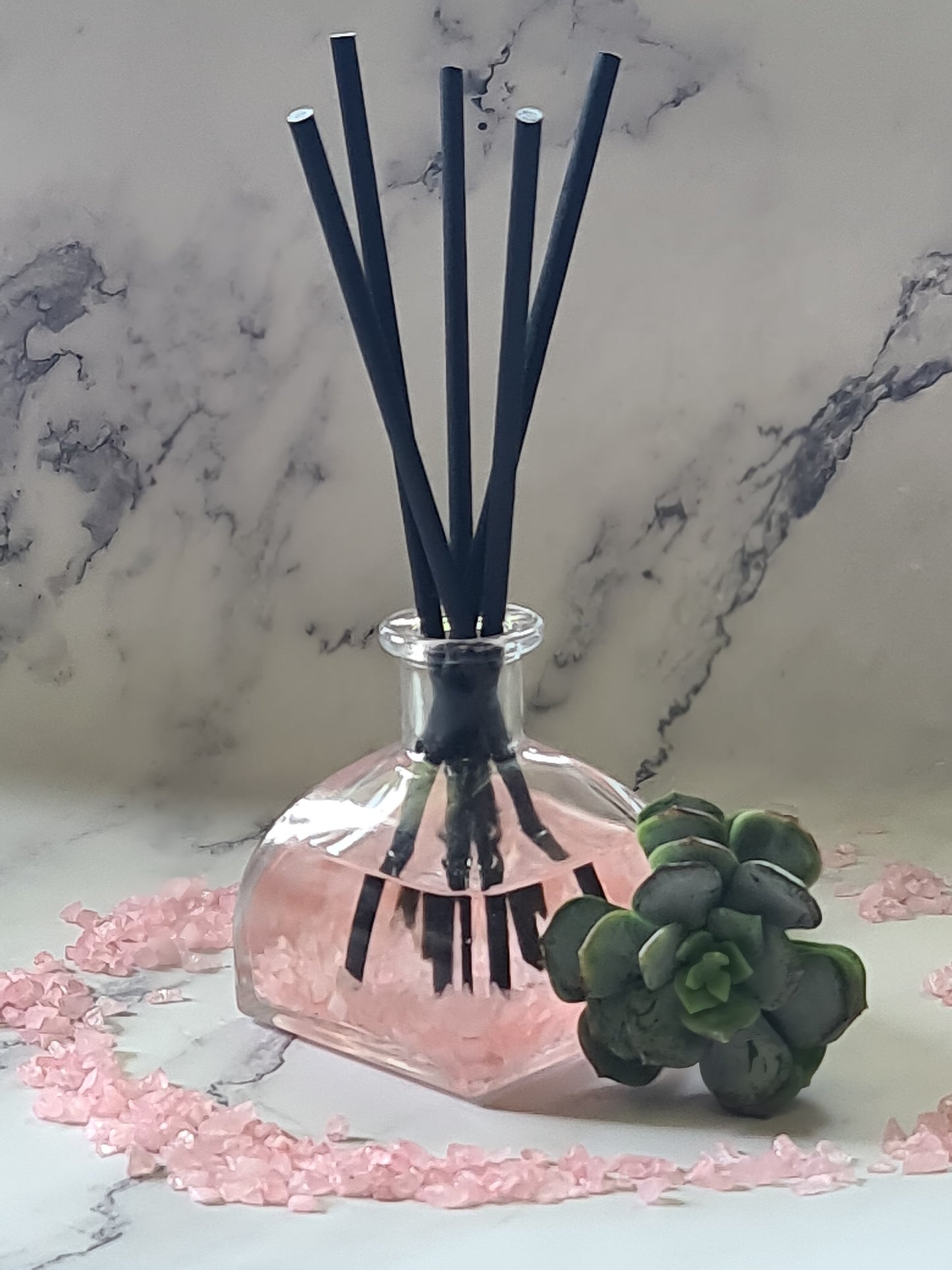 ROSE QUARTZ CRYSTAL INFUSED REED DIFFUSER