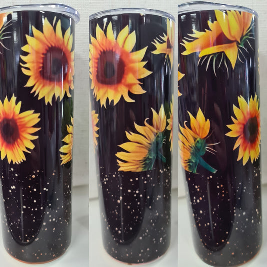 SUNFLOWER DOUBLE WALLED TUMBLER/DRINK BOTTLE