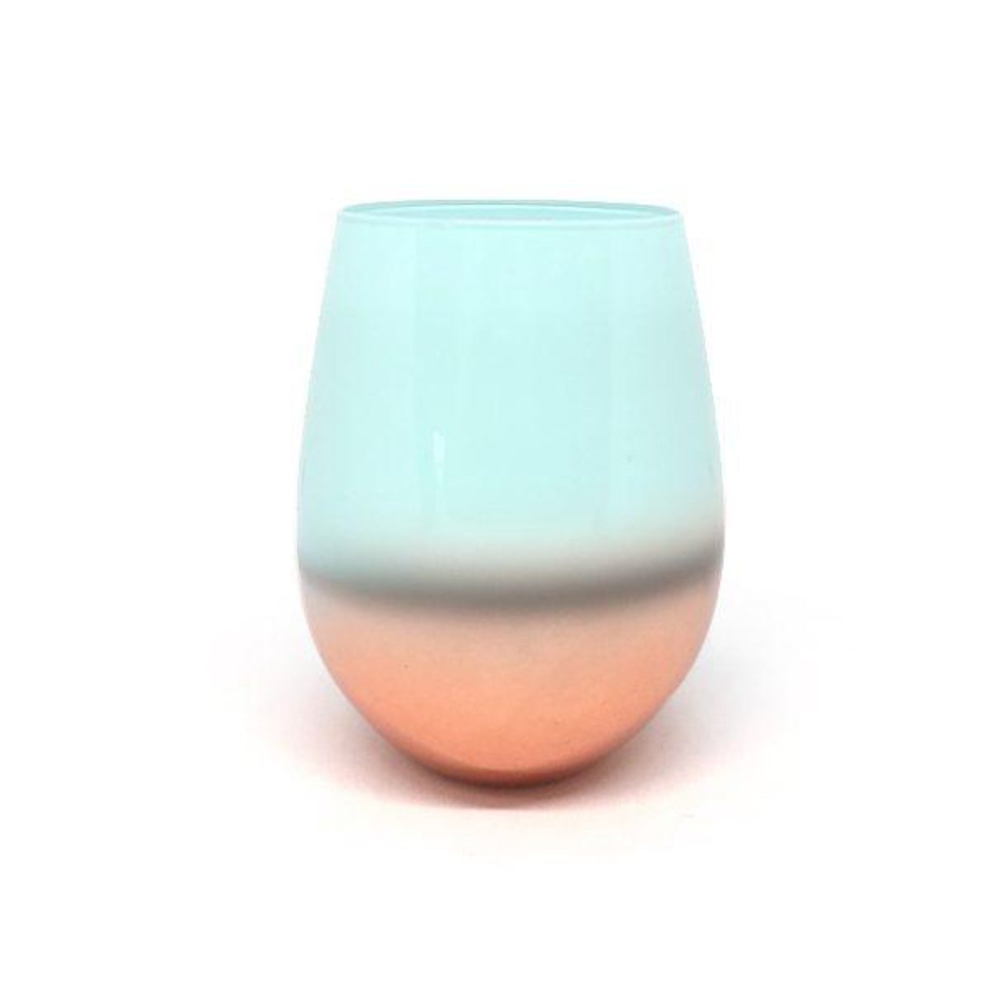 RENEE LIGHT BLUE WITH ROSE GOLD CANDLE JAR