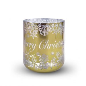 CHRISTMAS VOGUE CANDLE GOLD/SILVER